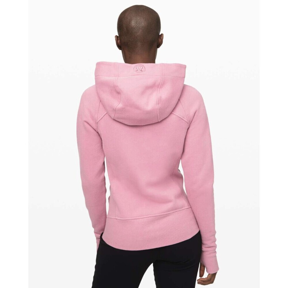 Lululemon Scuba Hoodie *Light Cotton Fleece Pink Taupe Size 8 - Picture 2 of 7